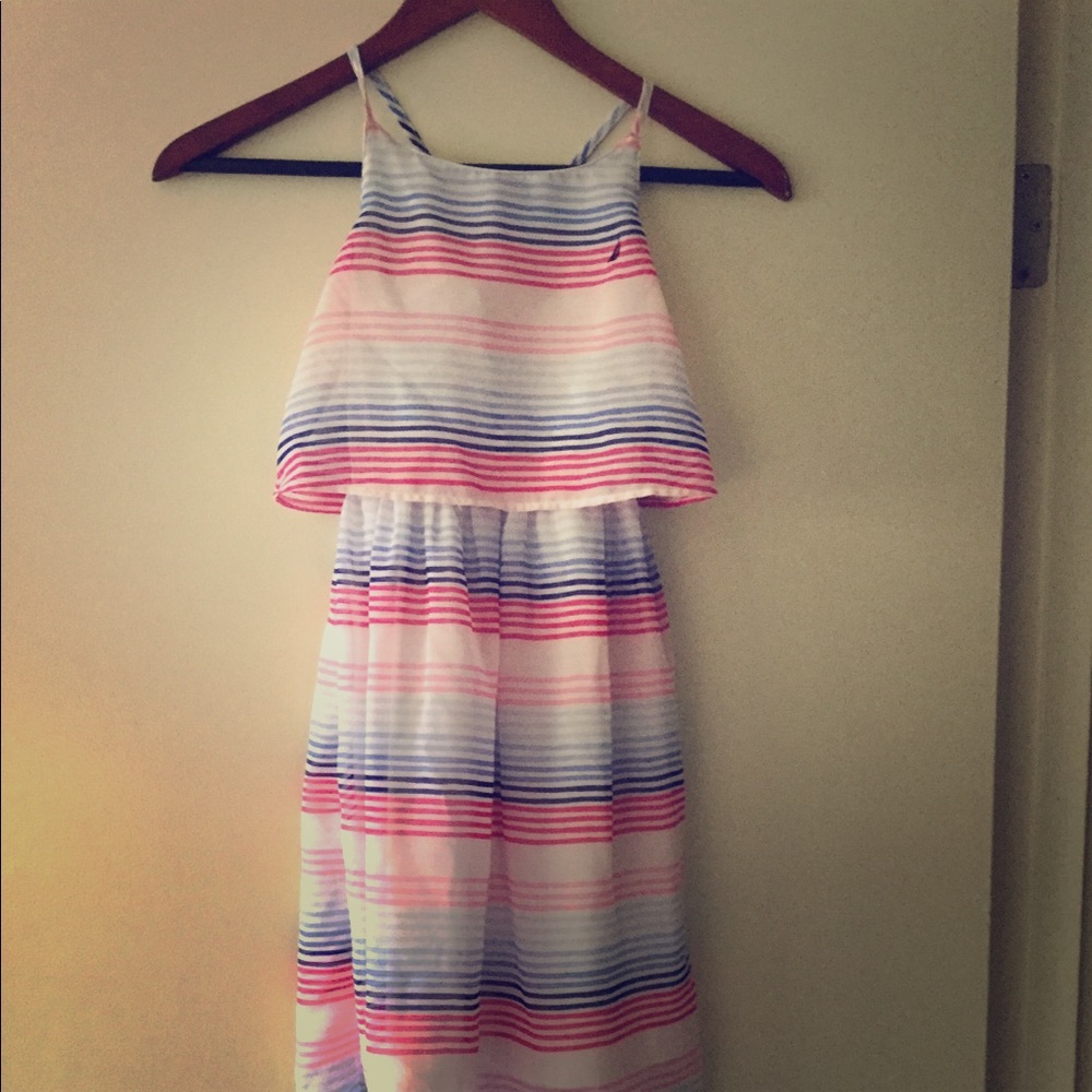 Nautica girls striped dress